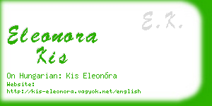 eleonora kis business card